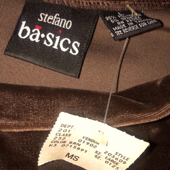 Vintage Velour Brown Long Sleeve - Picture 2 of 5